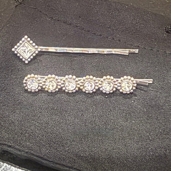 Brighton twinkle silver diamond bobby pins - Picture 1 of 2